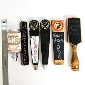 Lot of 6 Beer Tape Handles - Rough Condition - Great For Making Your Own